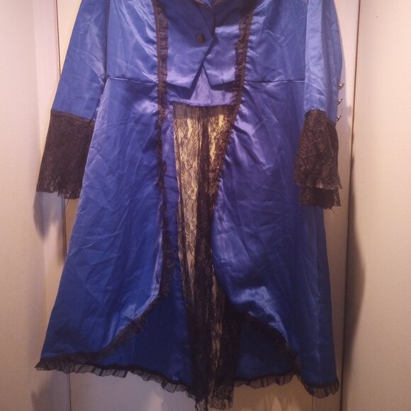 Coat Halloween party costume blue/ blk size XL New without tags. Free gift!!! - Picture 3 of 7